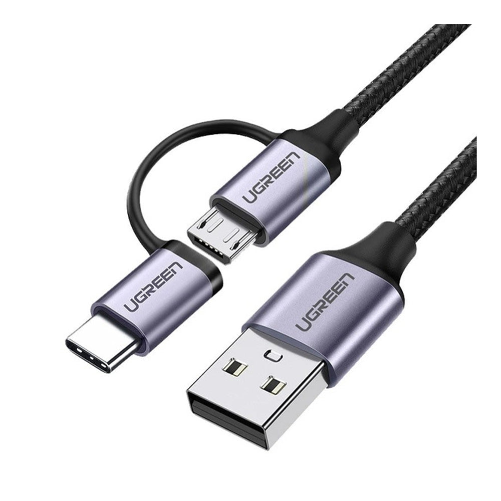 UGREEN USB To 2 In 1 Micro USB + USB-C