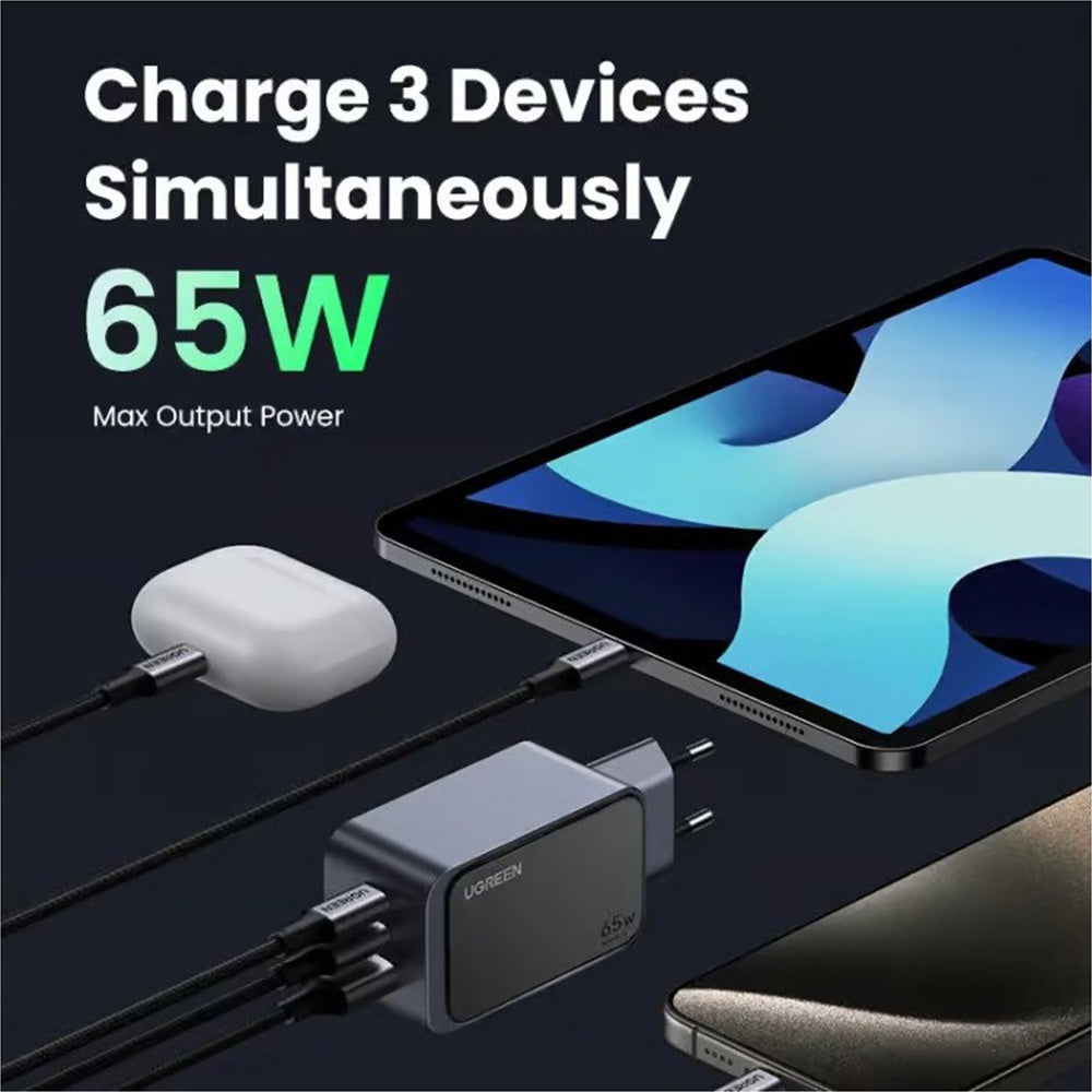 UGREEN 65W GaN Tech Chip Triple Port Charger