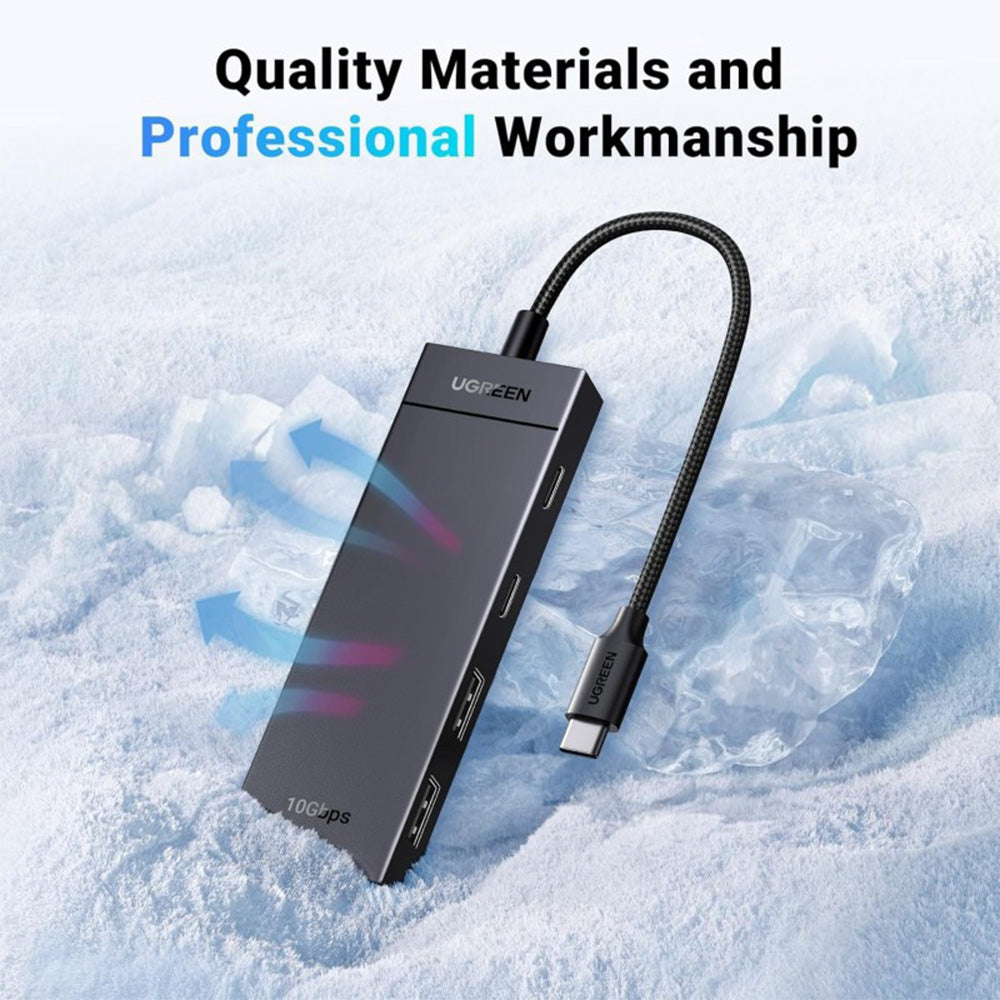 UGREEN USB-C Hub with 2 USB 3.2 Ports and 2 USB-C 3.2 Ports