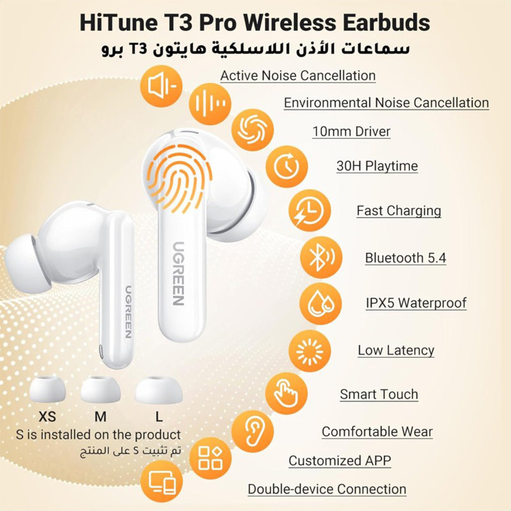 UGREEN HiTune T3 Pro Bluetooth 5.4 Earbuds