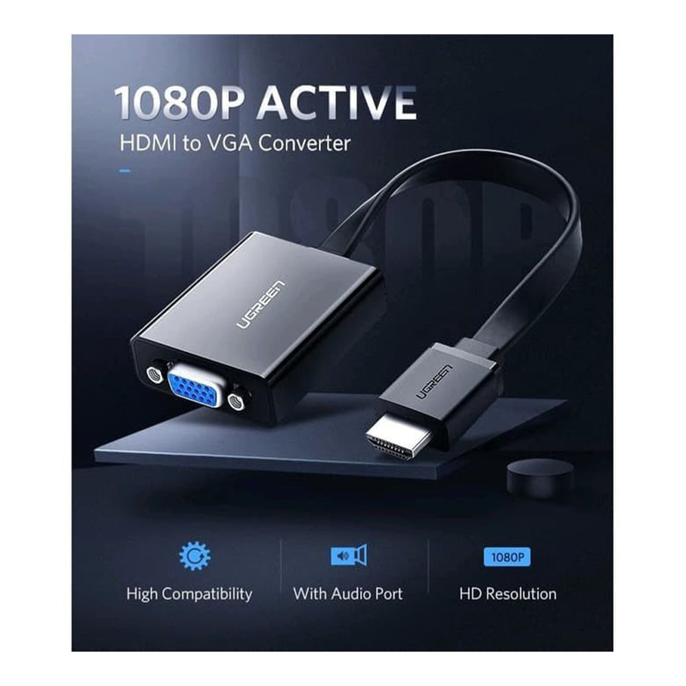 UGREEN HDMI to VGA Adapter Cable With 3.5mm Audio Full HD | 40248