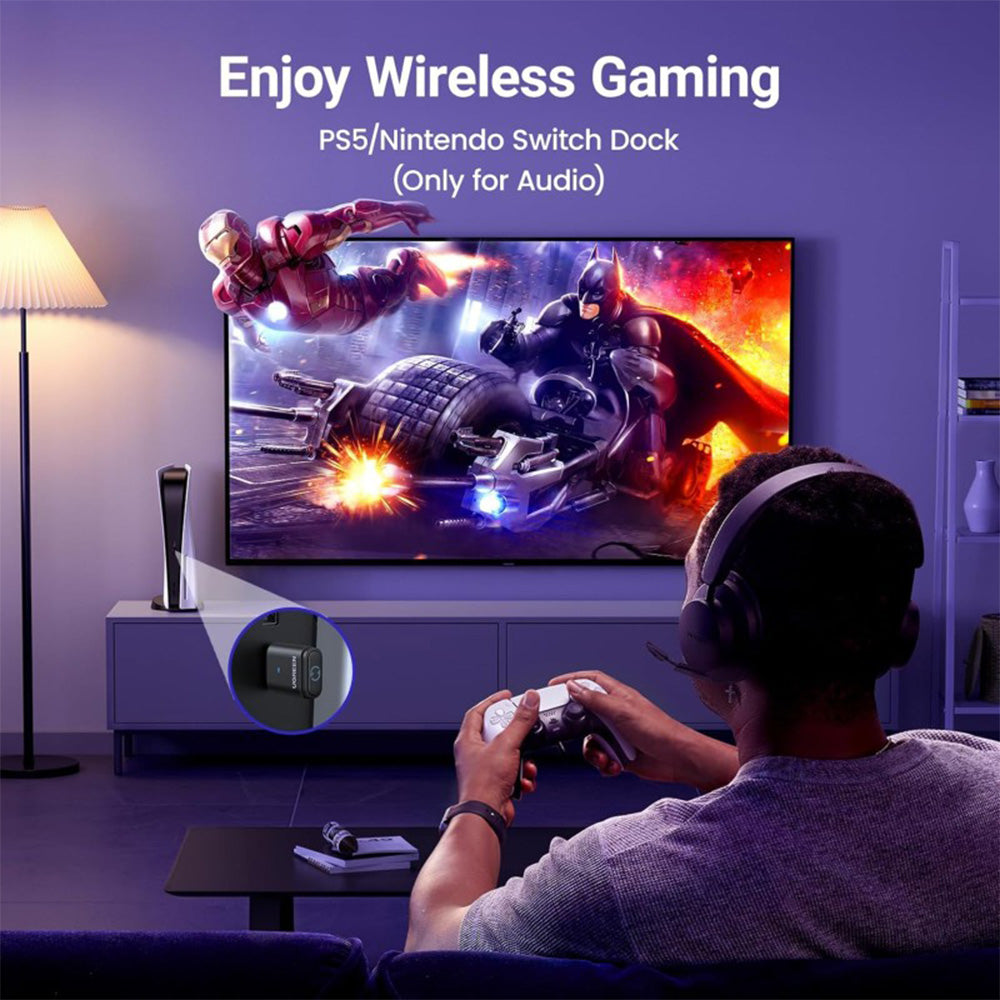 UGREEN USB-C Bluetooth 5.3 Adapter Wireless Audio Transmitter to Connect BT Headphone