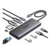 UGREEN 11-in-1 USB-C HUB Docking Station 2x USB + 2X USB-C + 4K HDMI + VGA + RJ45 + SD/TF + Aux + PD Port - CM639 45520
