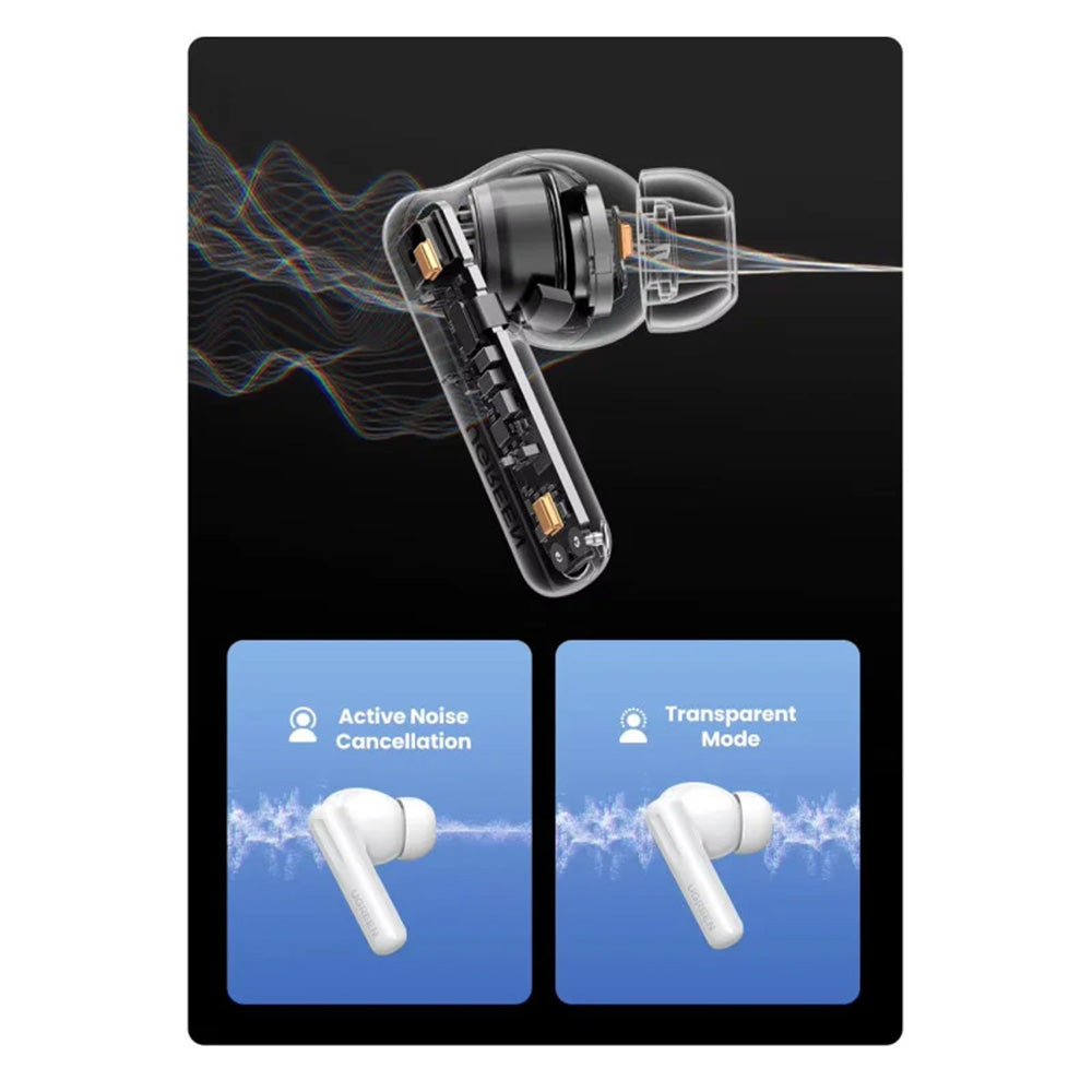 UGREEN HITUNE T6S TWS Hybrid Active Noise Cancellation (ANC) Earbuds
