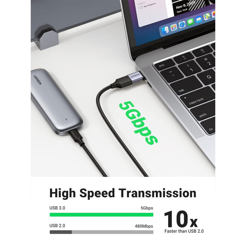 UGREEN OTG Cable Adapter From USB-C 3.1 Male to USB-A 3.0 Female - US154 30701