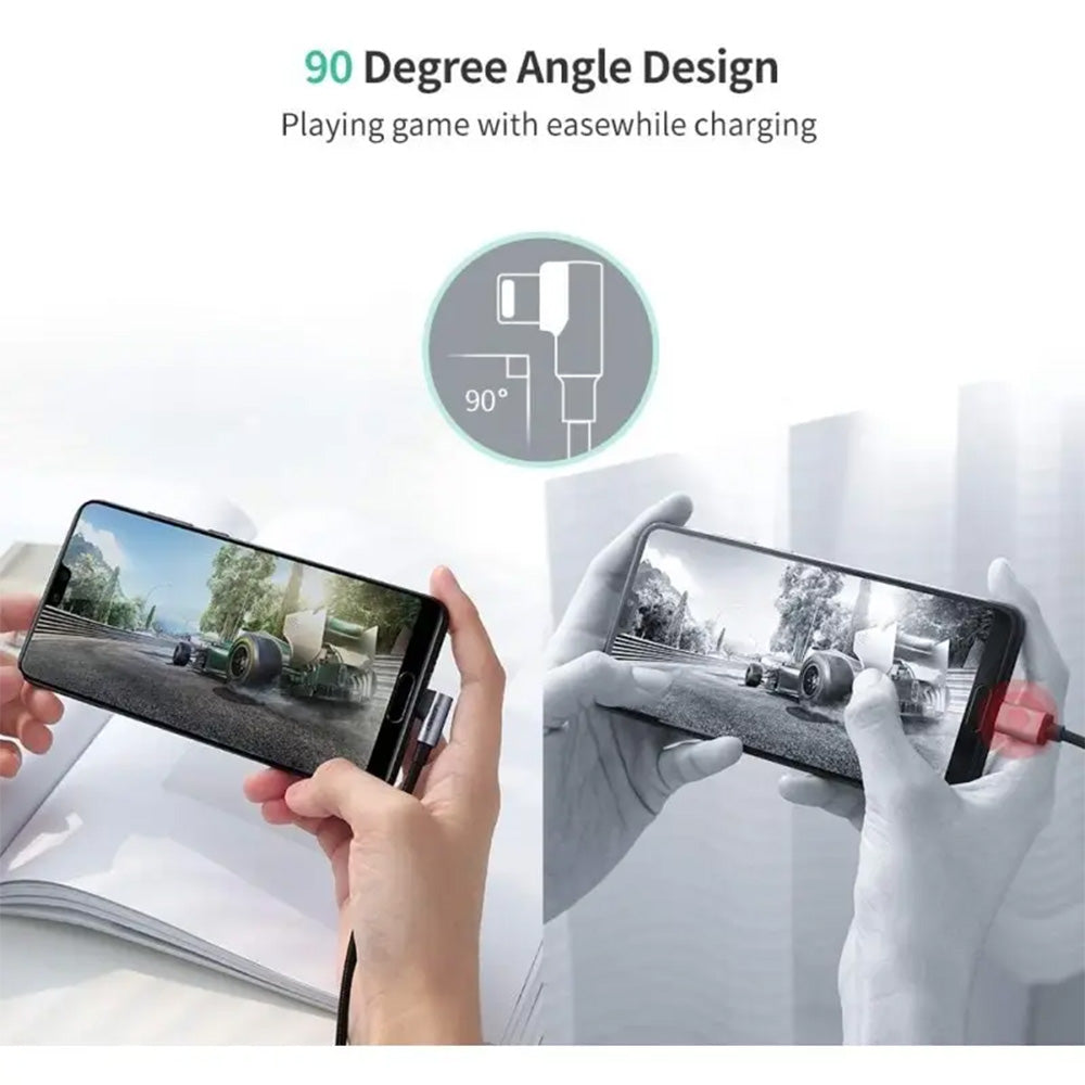 UGREEN USB-A To USB-C Angled 5V/3A Fast Cable - 2m