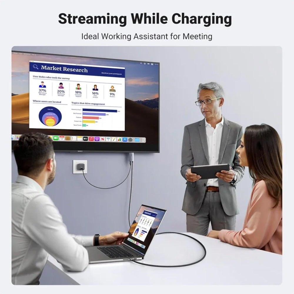 UGREEN 4K @ 60Hz 2in1Display + Charging USB-C to HDMI Cable