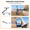 UGREEN Headrest Car Tablet Mount with Extendable Arm & 360° Rotation