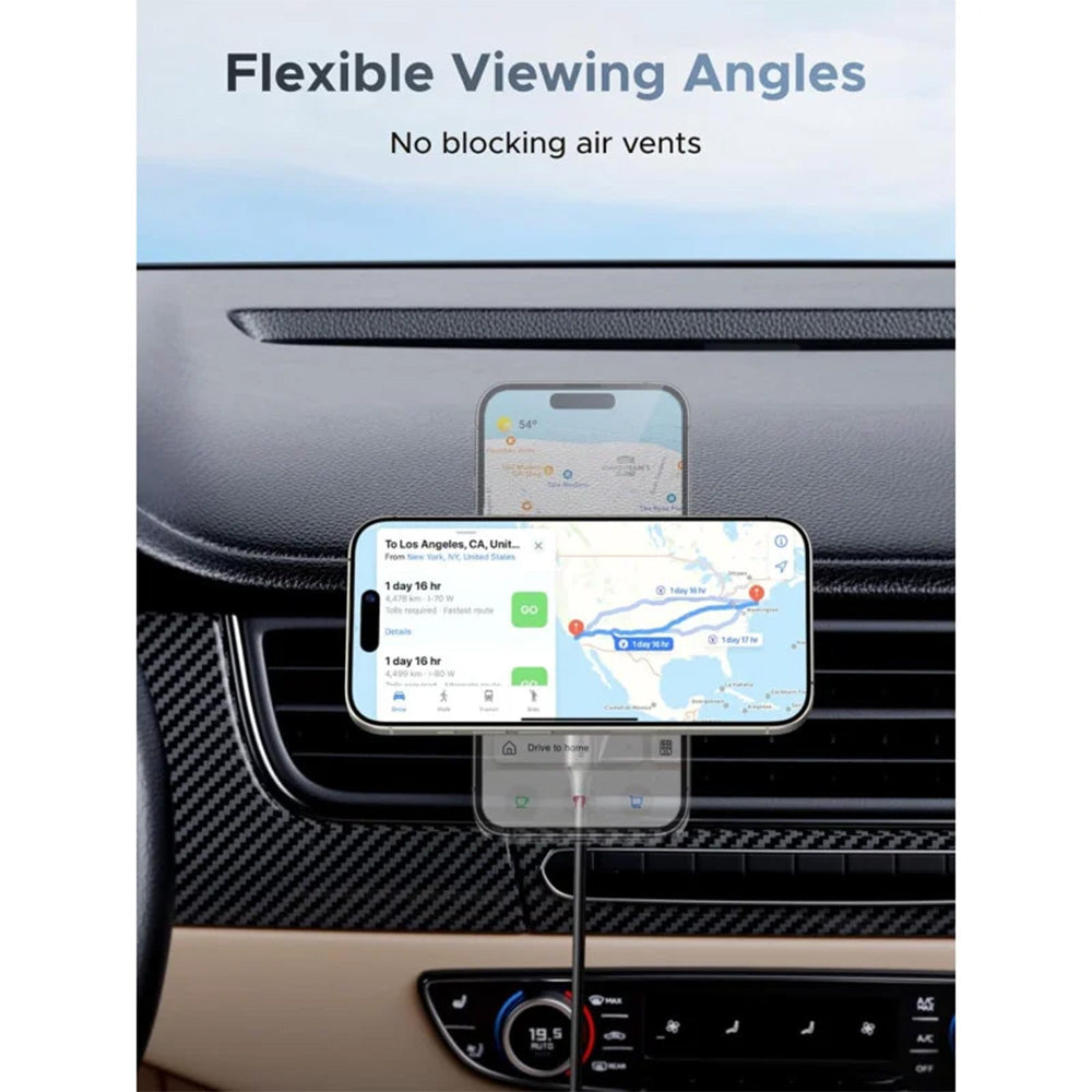 UGREEN MagFlow Magnetic 2 in 1 Wireless Car Charger 25W
