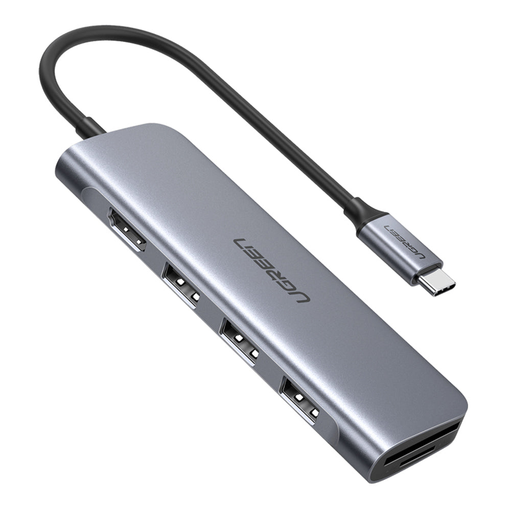 UGREEN 6-in-1 USB-C HUB (4K HDMI + 3 USB-A + SD + TF)