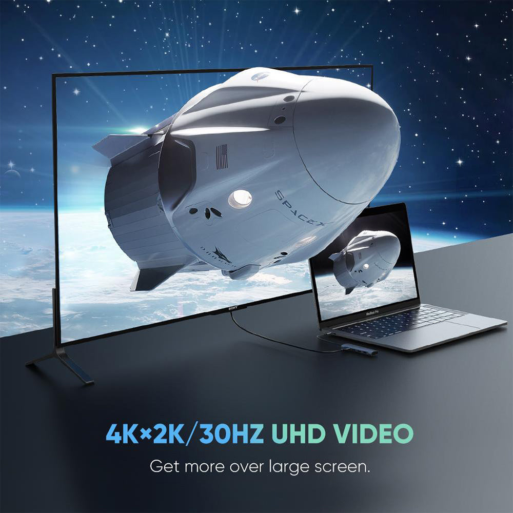 UGREEN 6-in-1 USB-C HUB (4K HDMI + 3 USB-A + SD + TF)