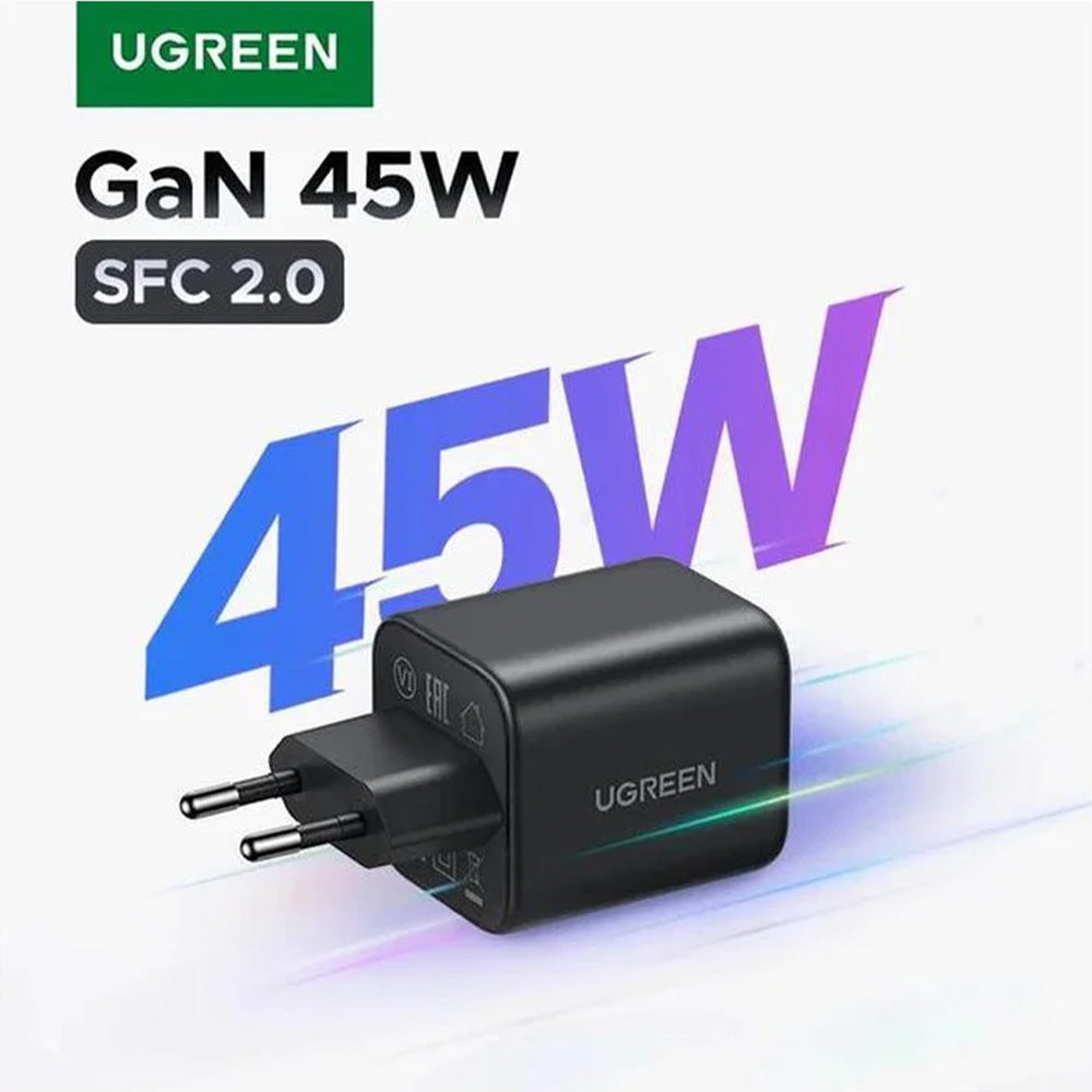 UGREEN 45W Dual-Port USB-A + USB-C Smart & Fast Charger