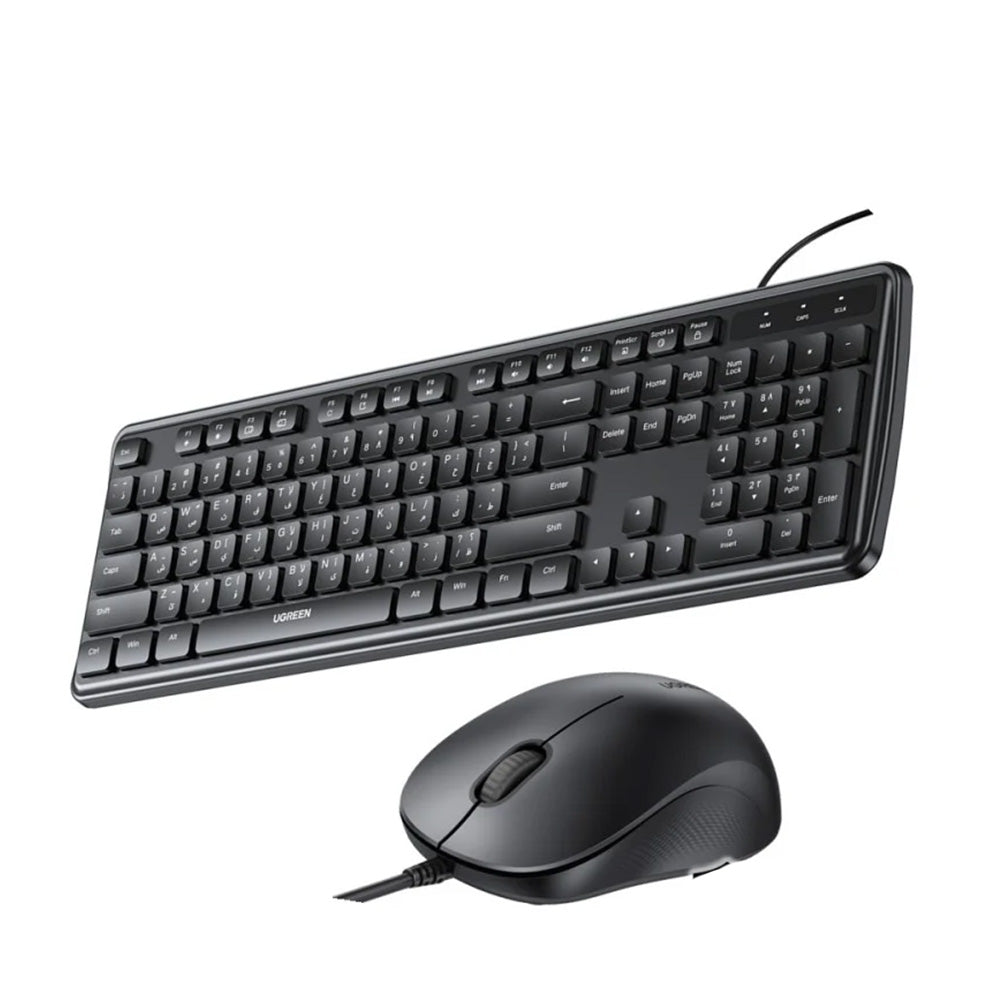 UGREEN Wired Eng/Arabic Keyboard & Mouse Combo