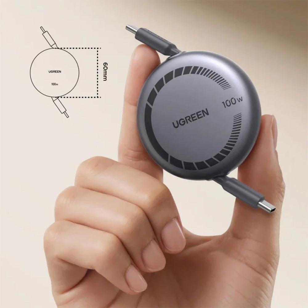 UGREEN Nexode USB-C to USB-C 100W Retractable Cable