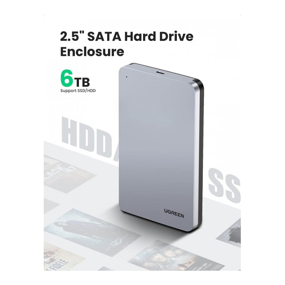 UGREEN USB-C 3.1 Enclosure for 2.5 inch HDD/SSD | 70499