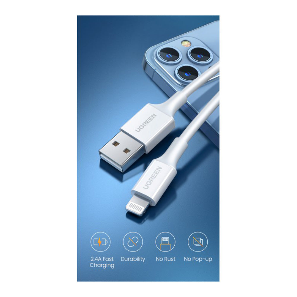 Ugreen USB-A Male To Lighting Male Cable 1M -80822