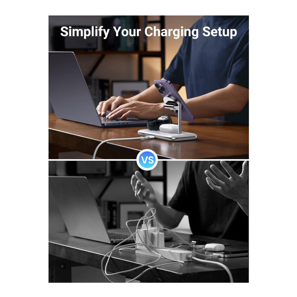 UGREEN 3-in-1 MagSafe Wireless Charging Station – 90326