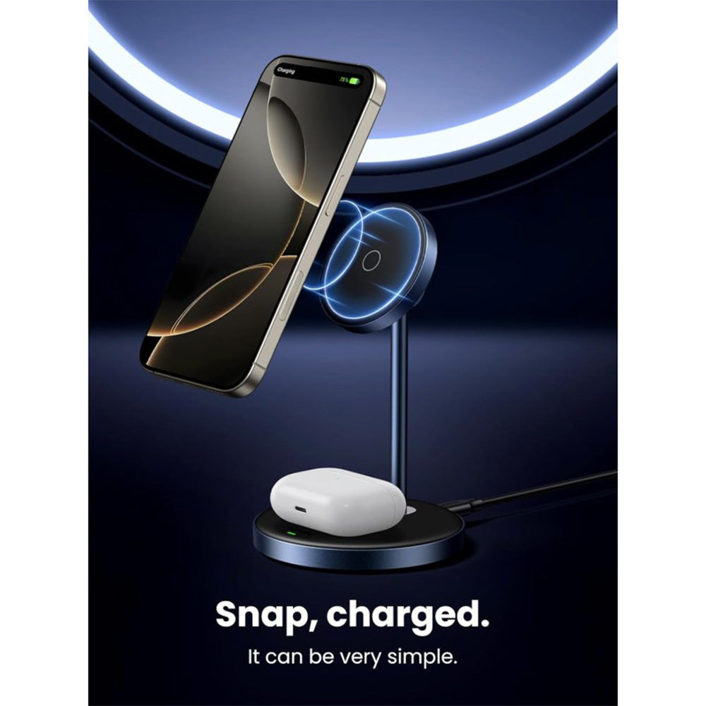 UGREEN Qi-Certified 2-in-1 Magnetic Wireless Charger