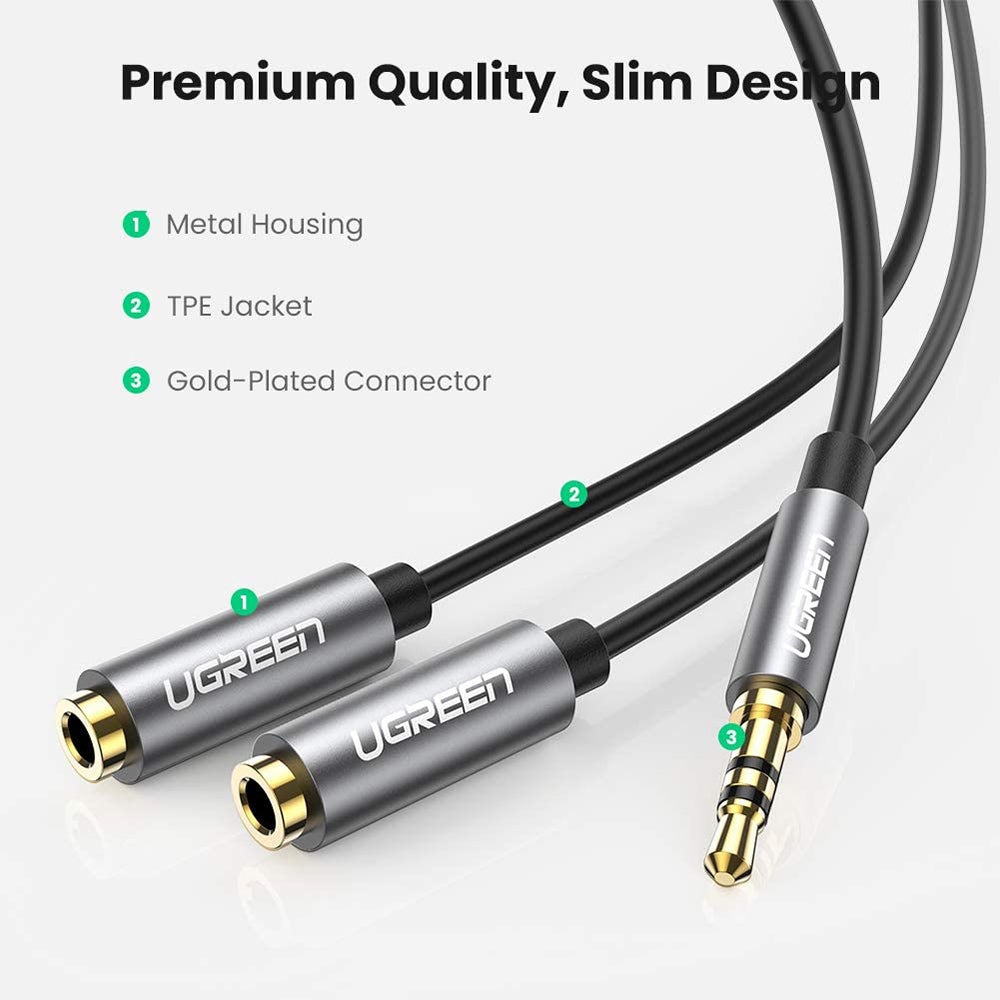 UGREEN 3.5mm Headphone Audio Splitter Cable
