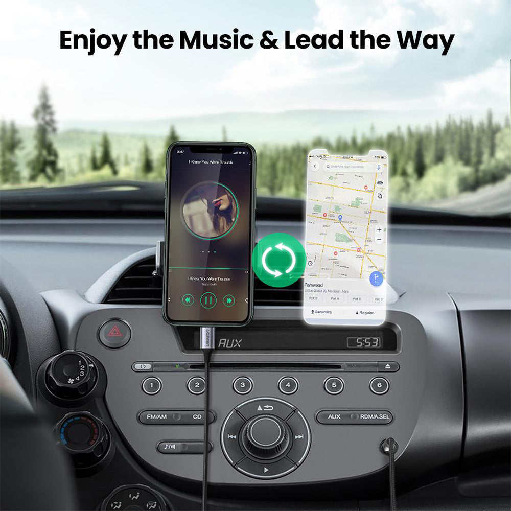 UGREEN Lightning to 3.5mm AUX Cable - Aluminum Braid