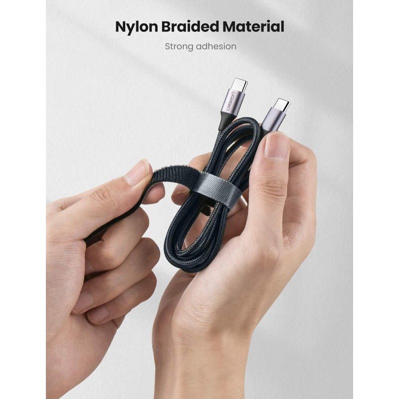 UGREEN Cable management Tie, easy to use, Durable & Flexible Design, Pack of 20Pcs - LP401 20245