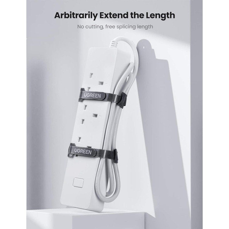 UGREEN Cable management Tie, easy to use, Durable & Flexible Design, Pack of 20Pcs - LP401 20245