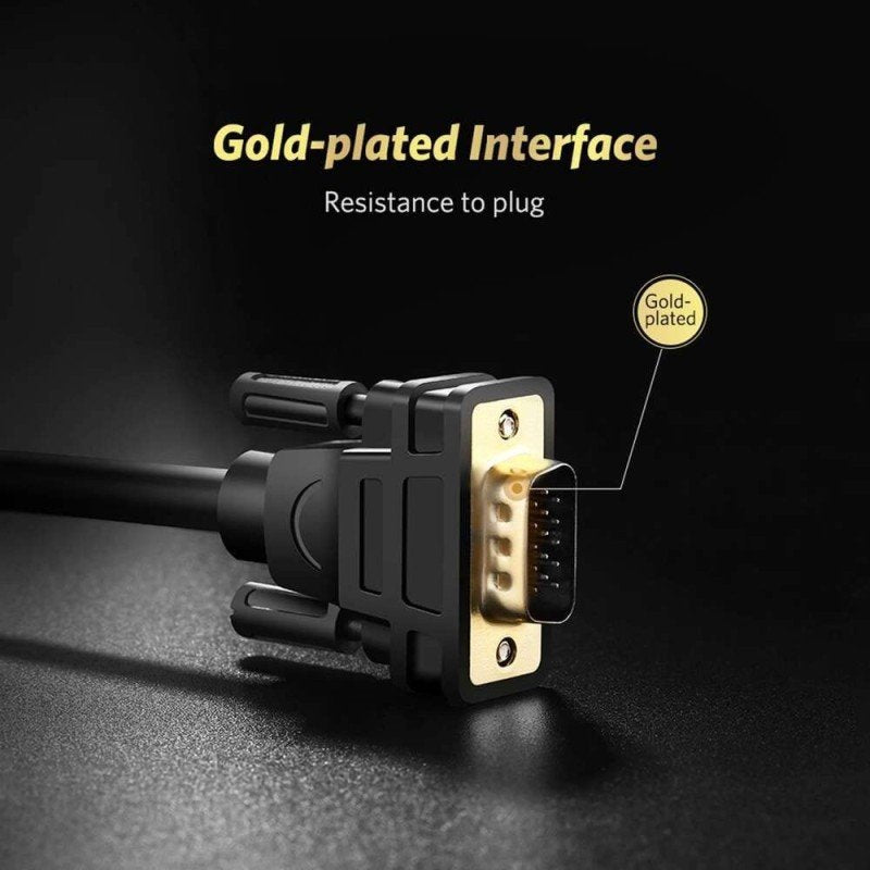 UGREEN DP Male to VGA Male Cable, 1.5m, Full HD, High-Quality Video Connection - DP105 1024