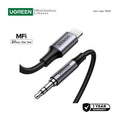 UGREEN Lightning to 3.5mm Aux Cable 1M, MFI Apple Certified, Nylon Braided & Aluminum Body - US315 7050