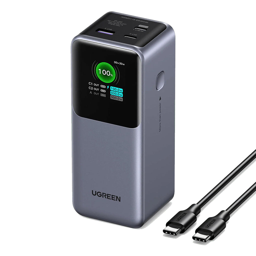 UGREEN Nexode 20000mAh 130W Power Bank, Smart Display