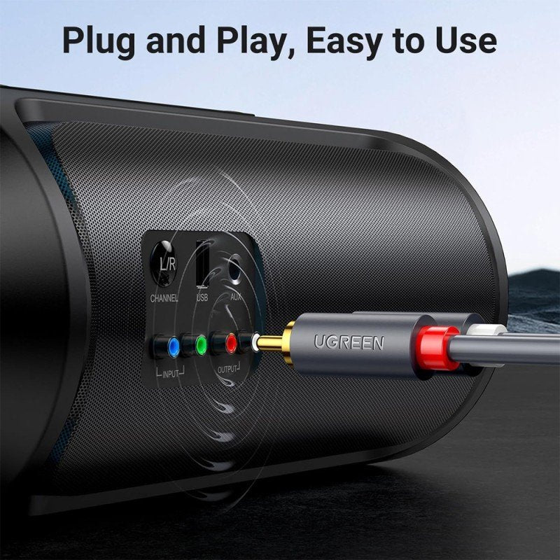 UGREEN Premium 2RCA Male to 2RCA Male Audio Aux Cable – High-Performance Sound Connection - AV104 10517 1052