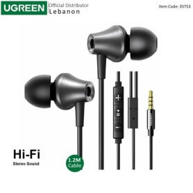 UGREEN 3.5mm Earbuds, Wired Earphones with Microphone and Volume Control, Noise Isolation, Powerful Bass - EP105 35753