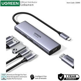 UGREEN 6-in-1 USB-C HUB Docking Station 2x USB 3.2 + 2 USB-C 3.2 + 4K HDMI + USB-C Power Delivery Port - CM511 35999