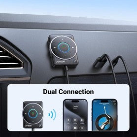UGREEN Bluetooth 5.4 Car Aux Adapter – Noise-Cancelling, Stable Connection, and Dual Device Support - CM723 35002