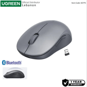 UGREEN Bluetooth & Silent Wireless Mouse, 1600 DPI, 6 Buttons, Long Battery Life - M332 65775