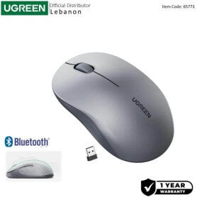 UGREEN Bluetooth & Silent Wireless Mouse – 1600 DPI, Long Battery Life - M331 65773
