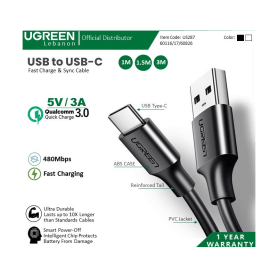 UGREEN Cable Usb To Usb-C 5V/3A Fast Charge & Data 60116