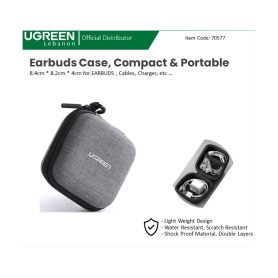 UGREEN Waterproof Small size Case for Earphone, Cable, Charger, Earbuds & Memory Card - LP128 70577