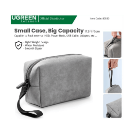 UGREEN Multi-functional Storage Bag, Compact and Spacious for HDD, Power Bank & Accessories - LP285 80520