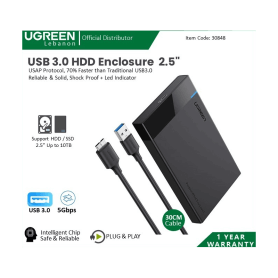 Ugreen Enclosure Usb 3.0 For 2.5 Inch Hdd/Ssd 30848