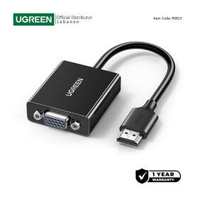 UGREEN Full HD HDMI Male to VGA Female Adapter Cable, Full HD Resolution - CM611 90813