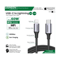 UGREEN Mfi, Apple Certified Cable Usb-C To Lightning Nylon Braided & Aluminum Body 60759