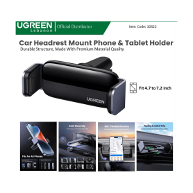 Ugreen Phone Holder Air Vent Car Mount 360 Degree Rotation Robust And Durable