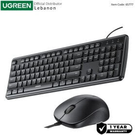 UGREEN Quality You Can Feel – Premium ,Wired Eng/Arabic Keyboard & Mouse Combo - MK331 65777