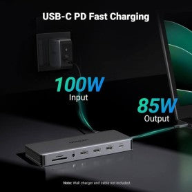 UGREEN REVODOK Pro 313 Triple Display 13-IN-1 USB-C HUB Docking Station Adapter - CM681 15978