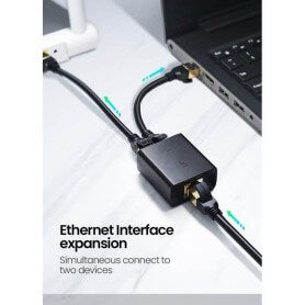 Ugreen RJ45 Splitter Adapter 1 To 2 Ethernet Converter Cm210- 50923
