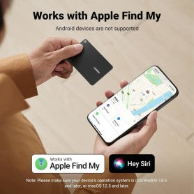 UGREEN Ultra-Slim Bluetooth Tracker for Wallets & Keys - Apple Find My Certified, Waterproof & Rechargeable - CM817 45298