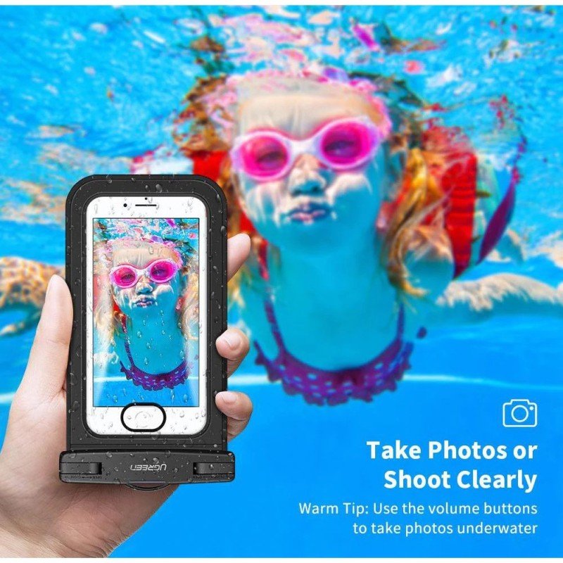 UGREEN Universal Waterproof Phone Case – IPX8 Certified, Up to 6.7" Screen - LP716 4518