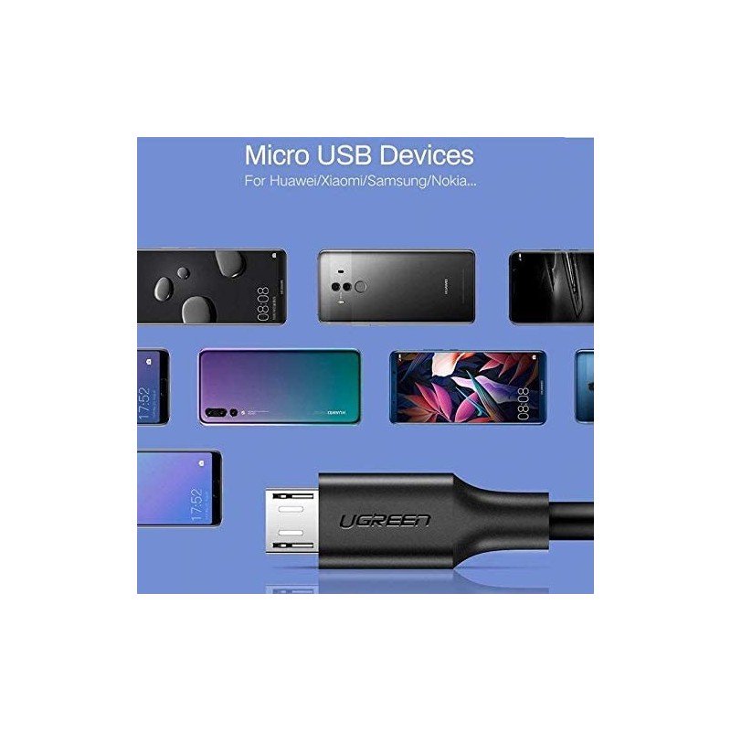 UGREEN USB-A to Micro USB Cable, Fast Charge, Available in 1M, 1.5M, 3M - US289 60136 60137 60141 60827