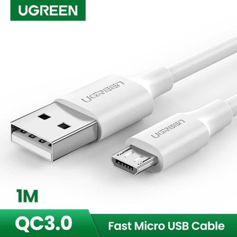 UGREEN USB-A to Micro USB Cable, Fast Charge, Available in 1M, 1.5M, 3M - US289 60136 60137 60141 60827
