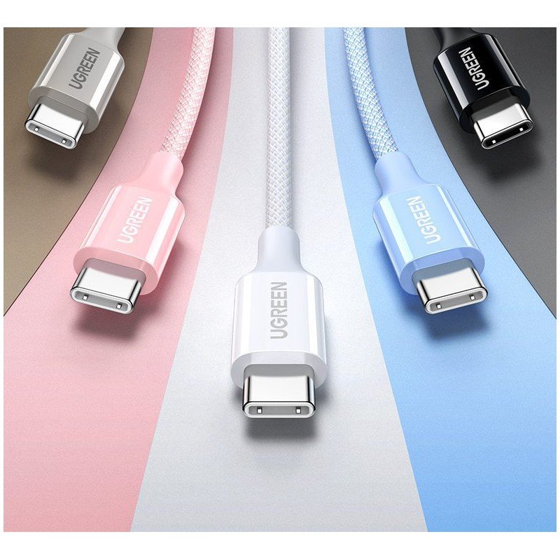 UGREEN USB-C to USB-C 60W Braided Cable Available In 1M - 2M - L501 35218 35254 35441 35334 3546